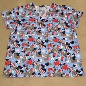 Cassandra O scrub top